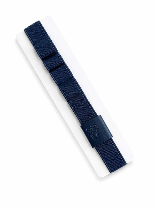 Banda Elástica para Cuadernos con Porta Esferos - Azul