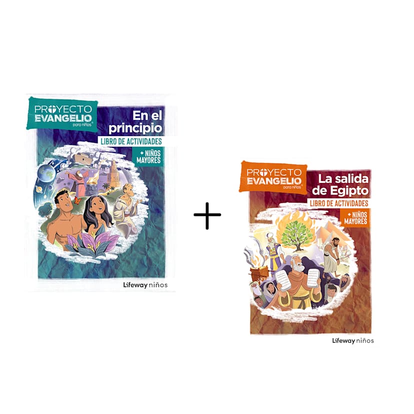 El Proyecto Evangelio para niños, semestre 1: Libro de actividades para niños mayores: Génesis, Job, Éxodo y Levítico - 26 lecciones