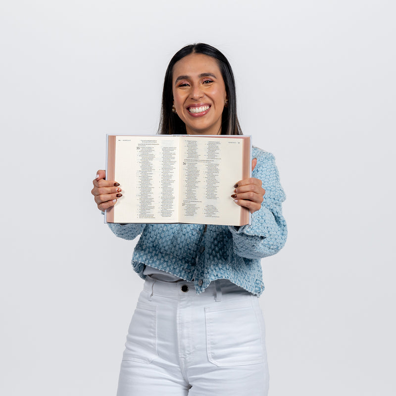 Santa Biblia edición artística, tapa dura, gris