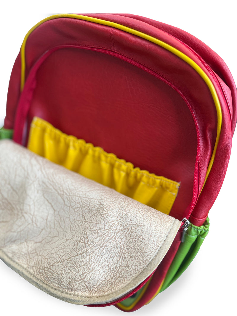 Morral Bichos Freak para niños en cuero
