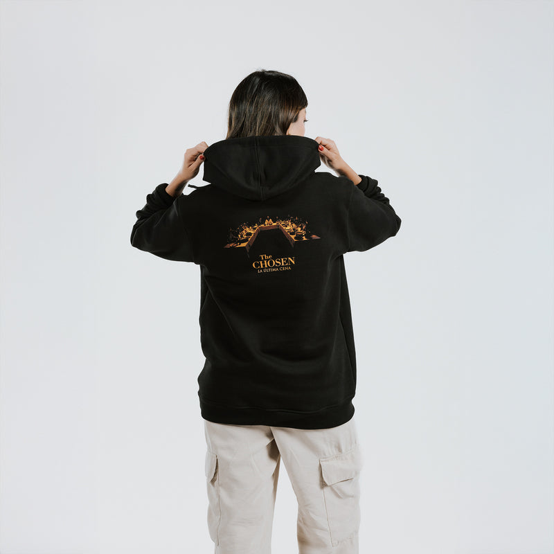 Buzo con Capota The Chosen - La Mesa Está Puesta Negro