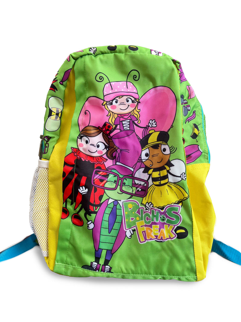 Morral Bichos Freak para niños en tela