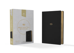 Biblia temática de estudio, negro, símil piel - RVR 1960