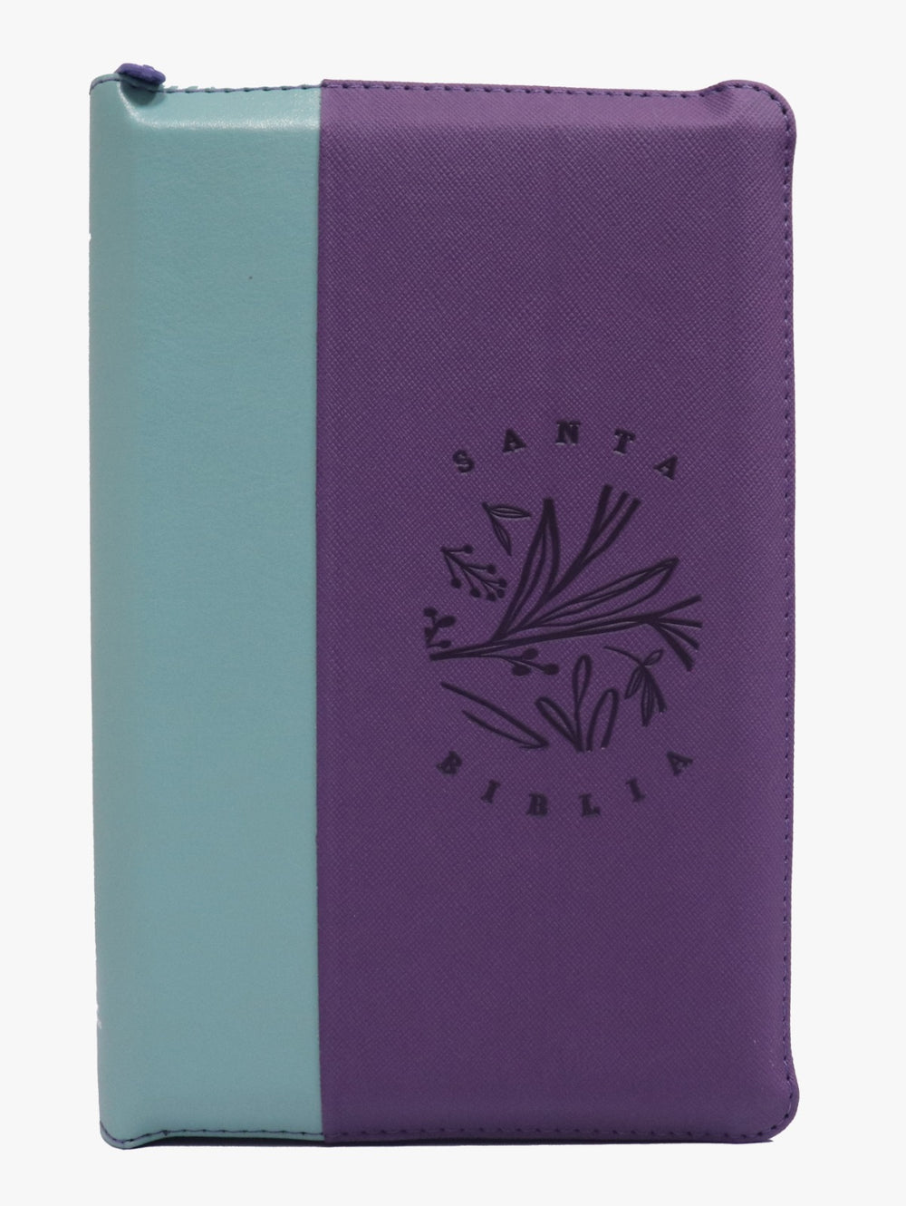 Biblia con cierre, morado/ verde, RVR 1960