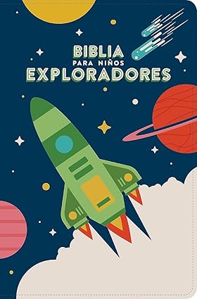 Biblia para niños exploradores, azul cósmico, símil piel - RVR 1960