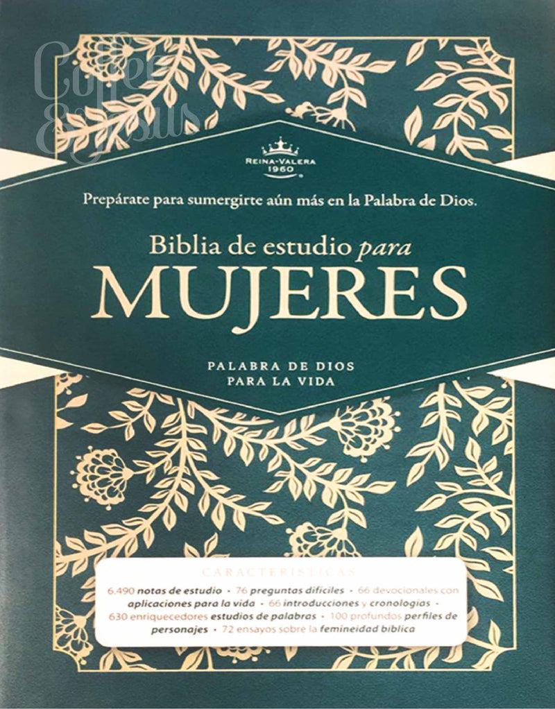 Biblia de estudio para mujeres tela verde- RVR 1960