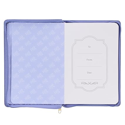 Agenda de lujo I can do all things through Him Filipenses 4:13 - Lila