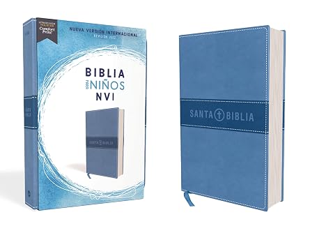 Biblia para Niños Revisión 2022, Leathersoft, Azul Celeste - NVI