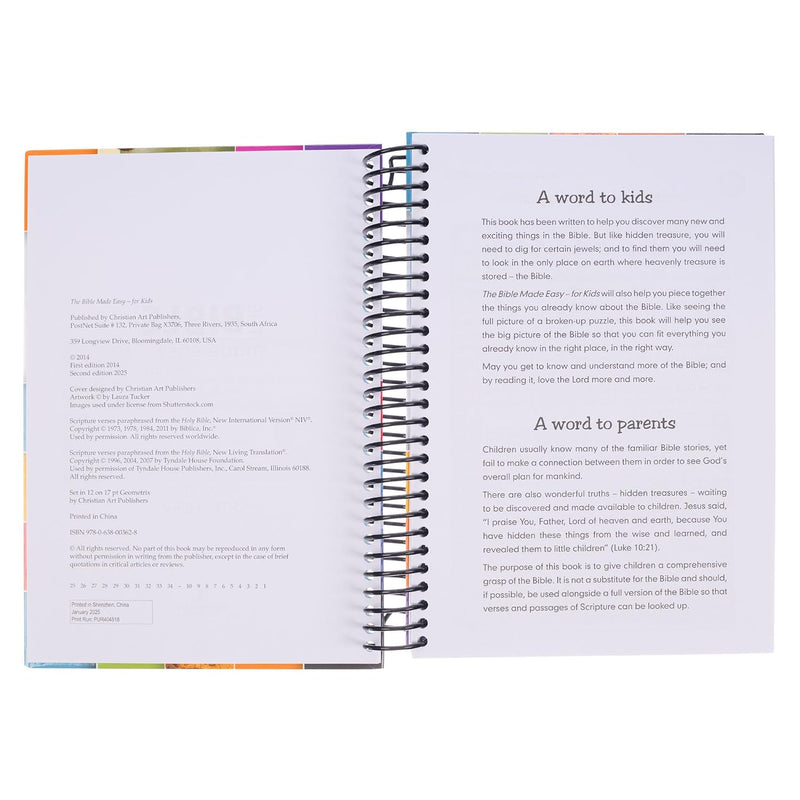 La Biblia en Inglés Fácil para Niños – Edición Espiral Interactiva