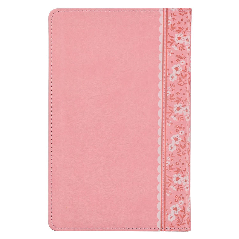 Biblia de Recuerdo para Bebé Niña NLT – Cuero Sintético Rosa