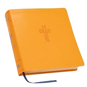 Biblia de estudio QR, 300 Horas de Video, símil piel naranja, NTV