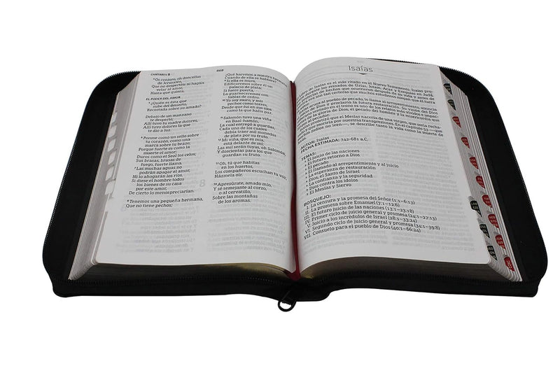 Biblia  letra grande con cierre, color negro - RVR 1960