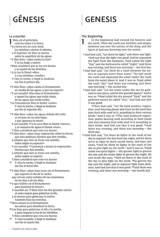 Biblia bilingüe tapa dura - NVI/NIV