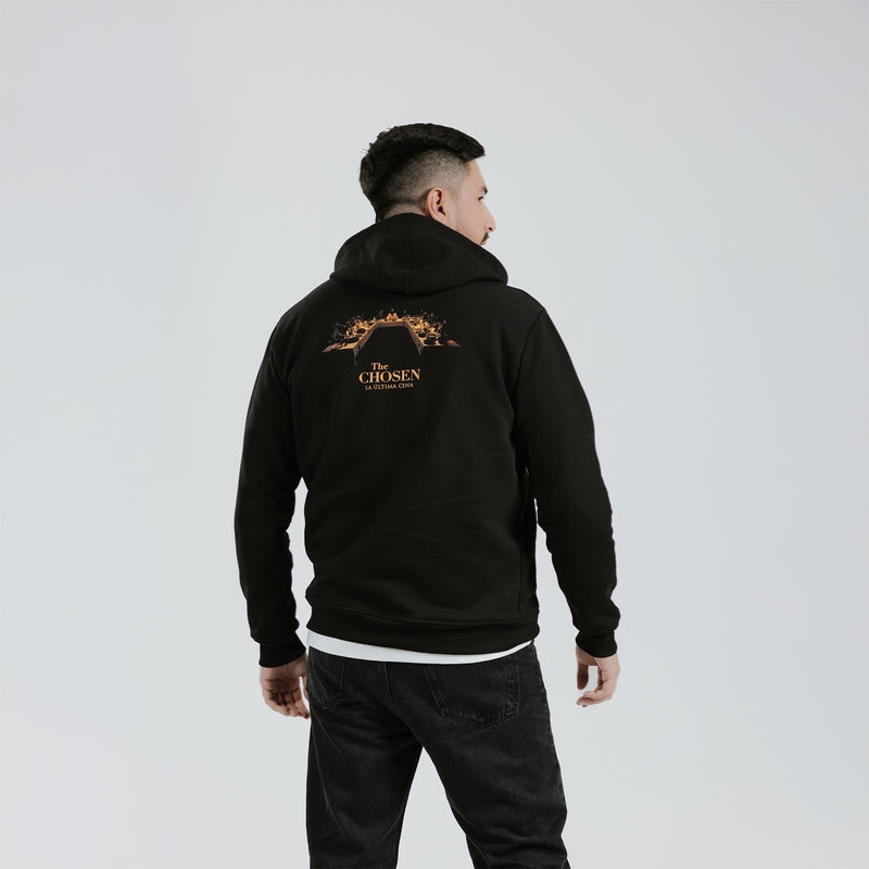 Buzo con Capota The Chosen - La Mesa Está Puesta Negro