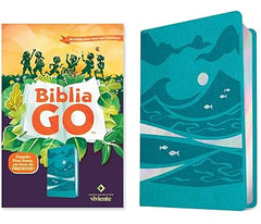 Biblia GO para niños, color verde azulado - NTV