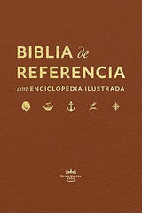 Biblia de referencia con enciclopedia ilustrada, color marrón, RVR 1960