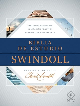 Biblia de estudio Swindoll, café - NTV