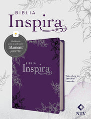 Biblia Inspira con filament, tapa dura color lavanda - NTV