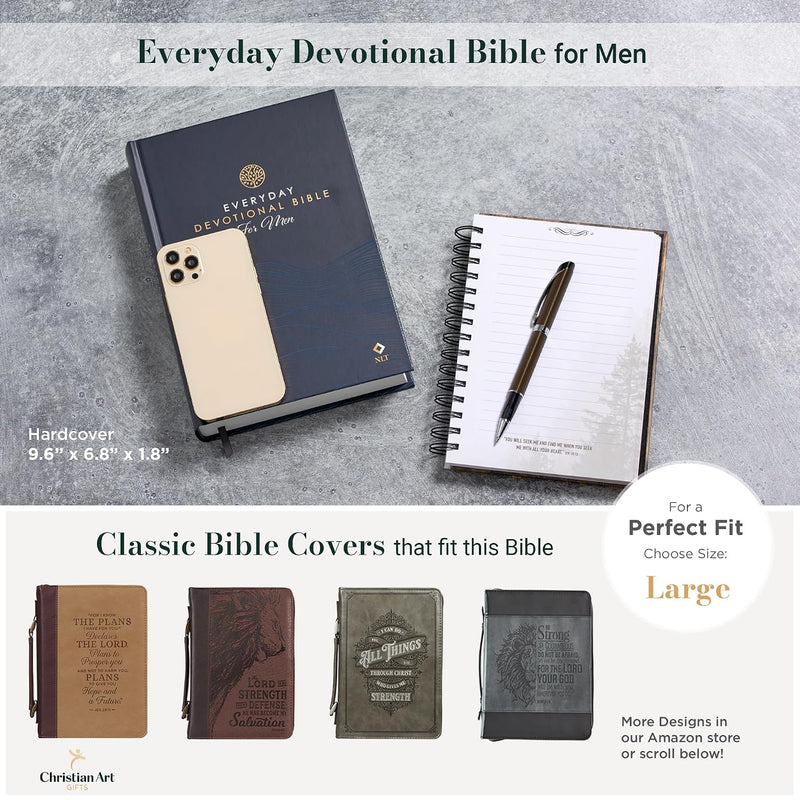 Biblia Devocional en Inglés para hombres, Everyday NLT