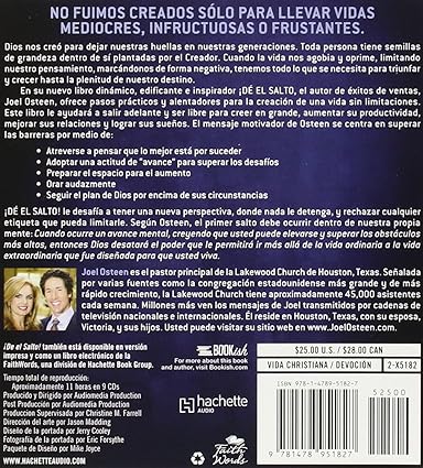 ¡DÉ EL SALTO!: Cinco Claves para Superar las Barreras y Vivir una Vida Extraordinaria
