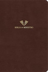 Biblia del ministro, edición ampliada, caoba piel fabricada - RVR 1960