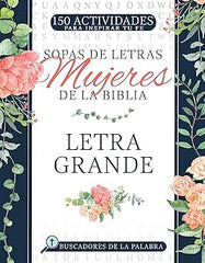Libro Sopas de letras mujeres de la Biblia, letra grande