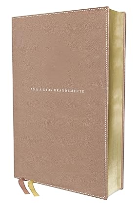 Biblia ama a Dios grandemente oro rosa - NBLA