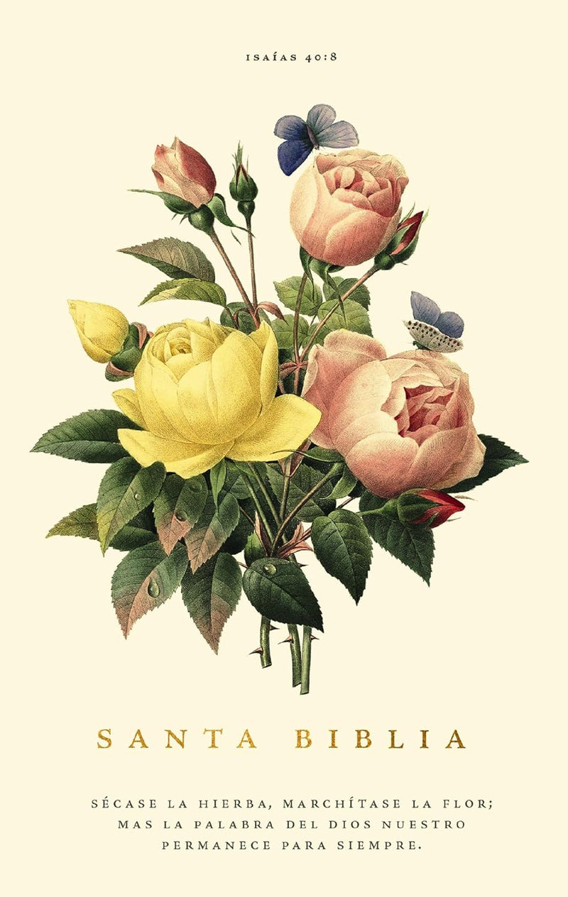Biblia Premio y Regalo, Letra grande, Tapa Dura, Floral - RVR 1960