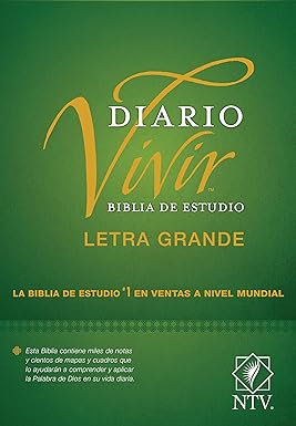 Biblia de estudio del diario vivir, letra grande, con índice tapa dura - NTV
