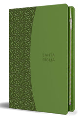 Biblia letra grande, piel verde con cremallera - RVR 1960