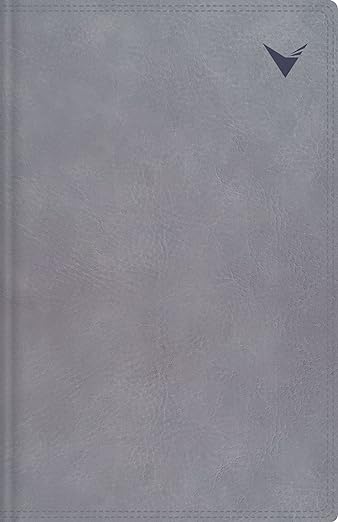 Biblia de Estudio NBLA, Leathersoft, Gris, Interior a Dos Colores