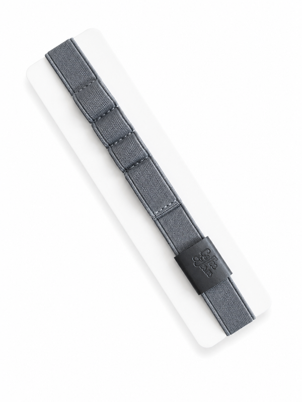 Banda Elástica para Cuadernos con Porta Esferos - Gris