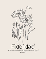 Cuadro decorativo 41cm x 51cm, Fidelidad, Salmo 117:2