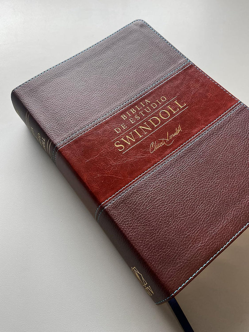 Biblia de estudio Swindoll, café - NTV
