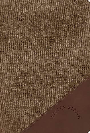 Biblia letra grande tamaño manual, café duotono, símil piel - RVR 1960