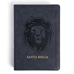 Biblia letra grande tamaño manual edición especial, ceniza, símil piel - RVR 1960