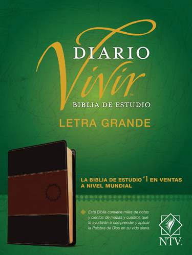Biblia de estudio del diario vivir, letra grande SentiPiel, Café/Café claro, Índice - NTV