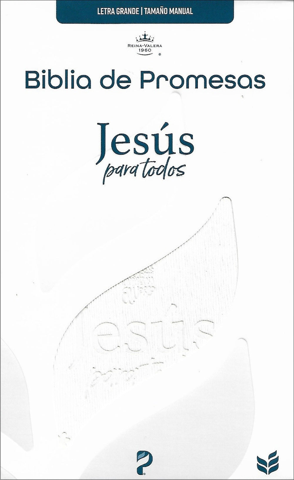 Santa Biblia de promesas Jesús para todos letra grande tamaño manual piel especial marfil- RVR1960