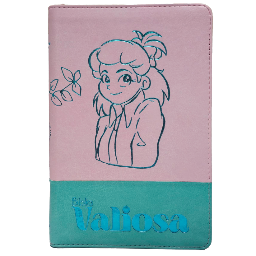Biblia Valiosa Rosada y Verde - TLA