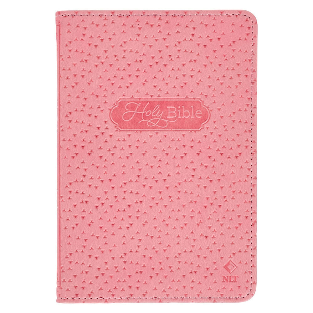 Biblia en Inglés Nuevo Testamento NLT Rosa para Niña