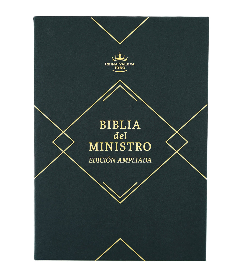 Biblia del ministro, edición ampliada, caoba piel fabricada - RVR 1960