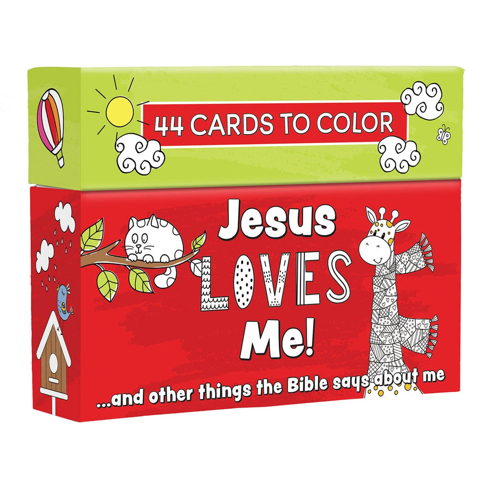 Tarjetas para colorear, Jesus loves