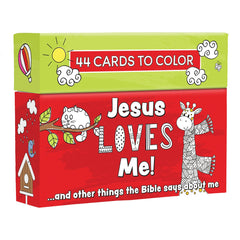 Tarjetas para colorear, Jesus loves
