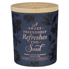 Vela Aromática “Amistad Dulce” Lotus Blossom – A Sweet Friendship