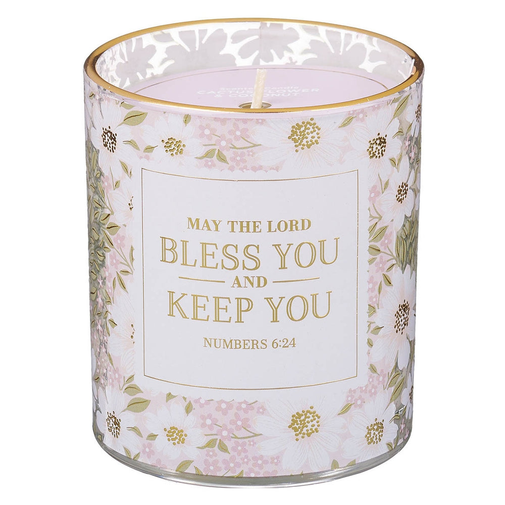 Vela Aromática Bless and Keep You – Cactus Flower & Coconut (Números 6:24)