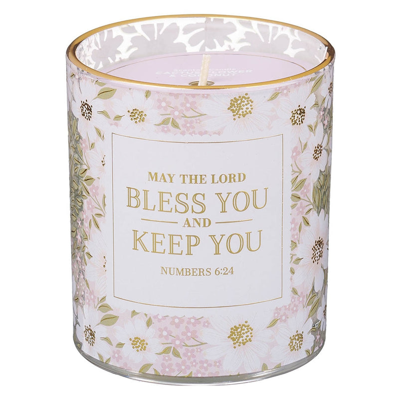 Vela Aromática Bless and Keep You – Cactus Flower & Coconut (Números 6:24)