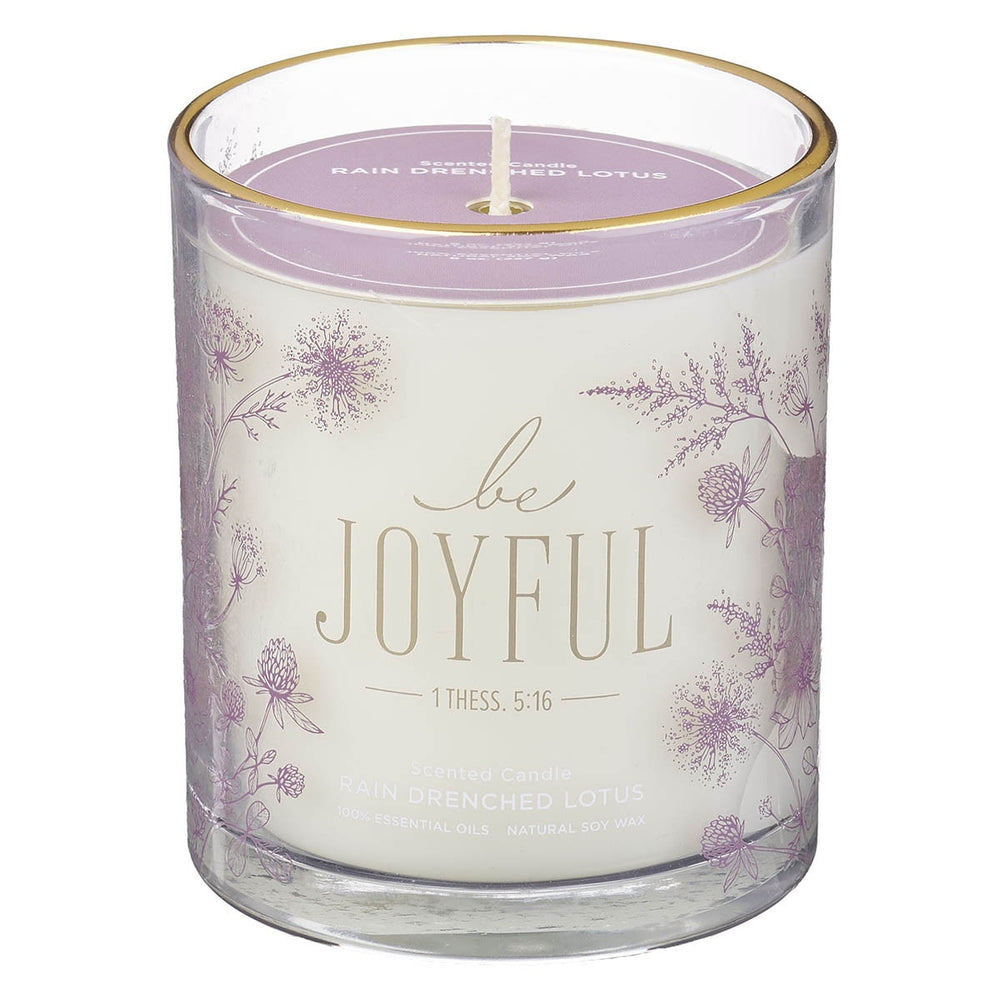 Vela Aromática Always Be Joyful Flor de Loto – 1 Tesalonicenses 5:16