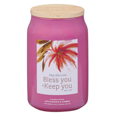 Vela Aromática Bless You & Keep You – Applewood & Amber (Números 6:24)