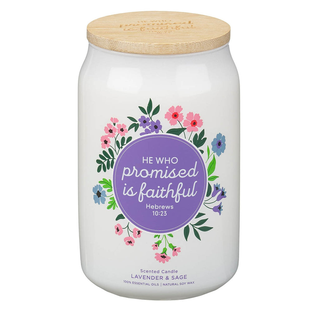 Vela Aromática He Who Promised Is Faithful Heb. 10:23