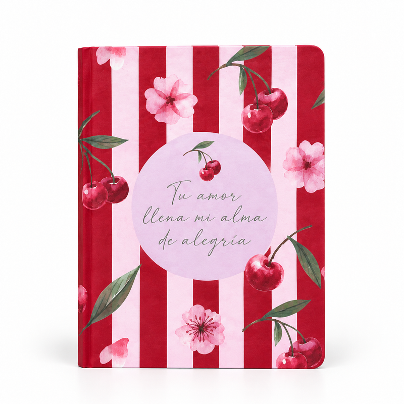 Cuaderno Mediano – Diseños Florales y Cerezas